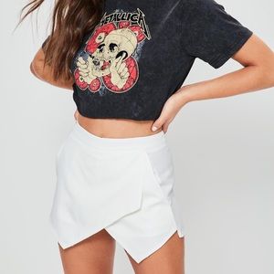 White envelope skort